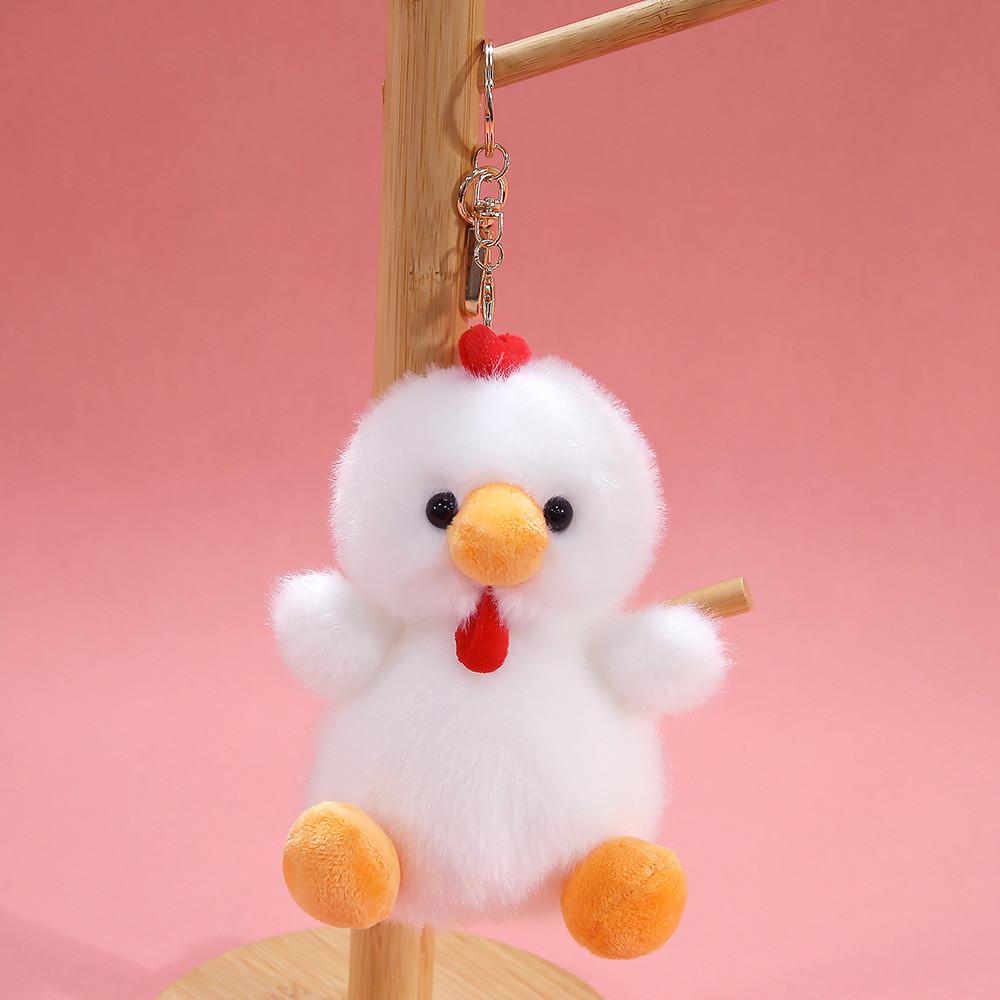 Plush Bear Keychain Animal Toy Soft Polyester Hanging Decor For Kids