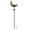 Solar Wrought Iron LED Flame Moon Landscape Lights for Outdoor Courtyards and Villas