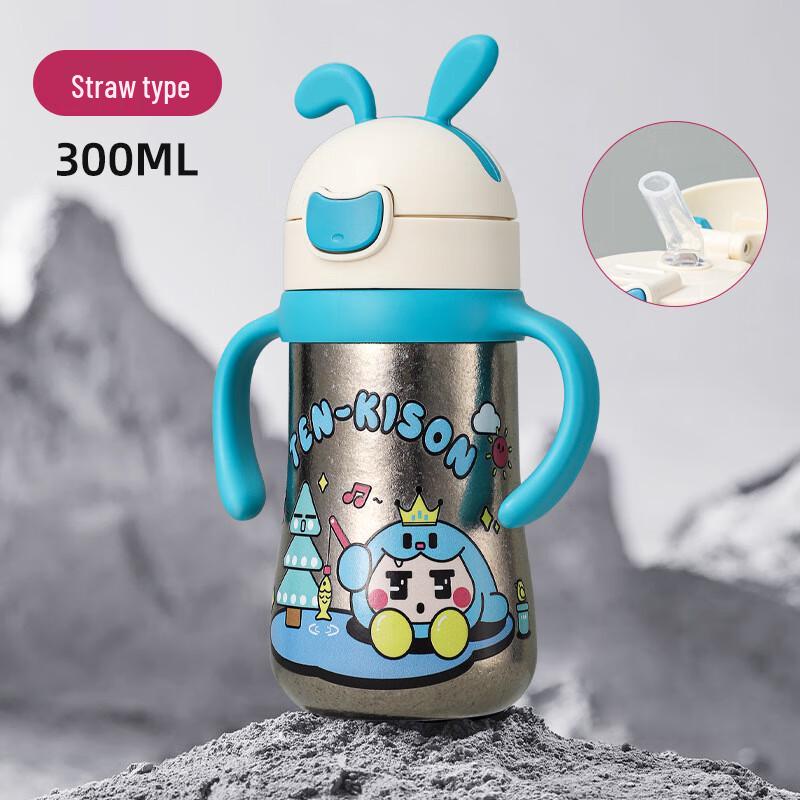 

MRSIKEY Portable Titanium Straw Insulated Water Bottle