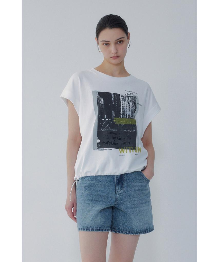 Bobeu Frame Graphic T-Shirt_White 7156240013