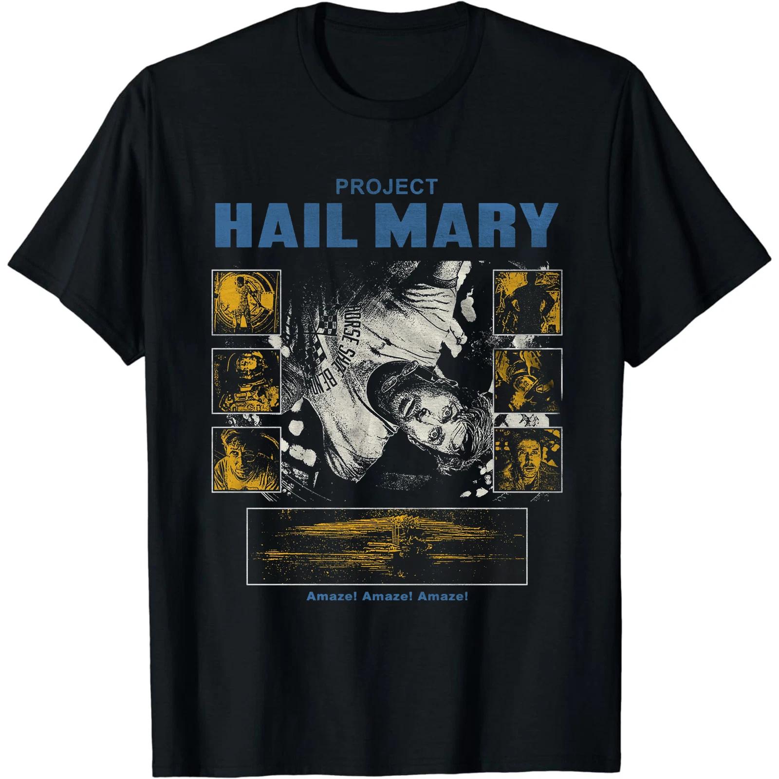 

science fiction film Project Hail Mary Ryland Grace graphic 100Cotton unisex shirt 2026 Summer New Fashion Unisex Oversized Tshirt S