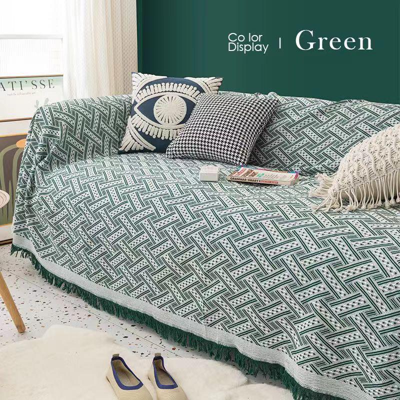 Nordische Vollbezugs-Sofa-Decke und Kissenbezug - Ganzjahresnutzung