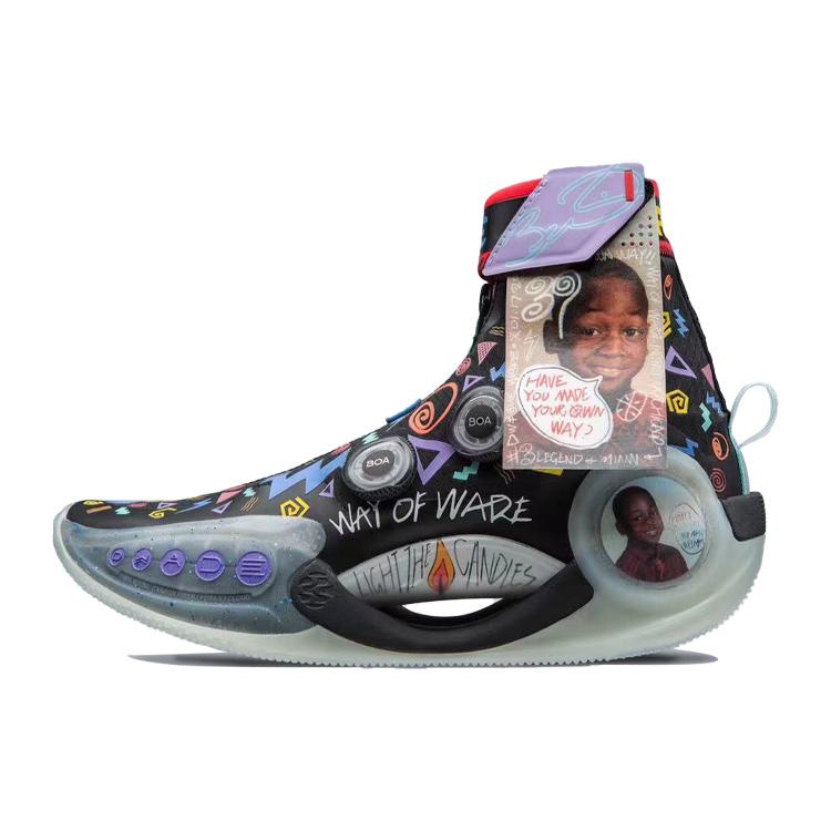 

новые баскетбольные кроссовки LINING WOW 9 мужские высокие черные 41.5