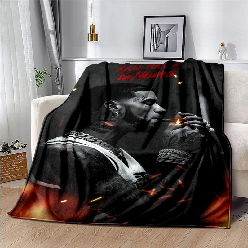 Anuel AA Rapper Hip Hop Singer Blanket Sofa Office Hiking Picnic Super Soft Quilt Fashion Flannel Throws Blanket Birthday Gift