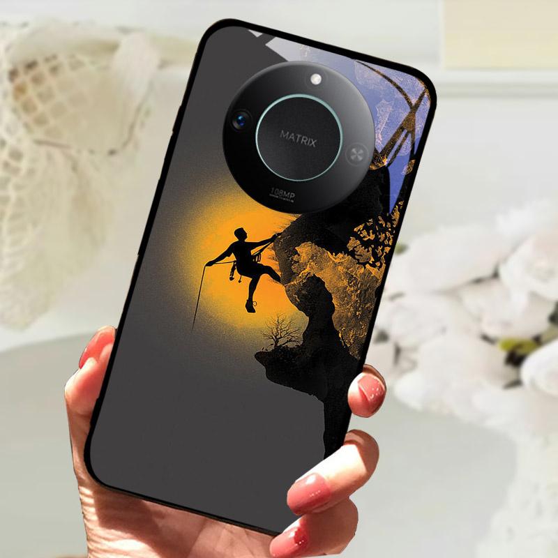 For Honor X9C Smart Case Cover Fashion Luxury Cool Animals Painted Fundas For Honor X9C Smart Tempered Glass Phone Back Shell