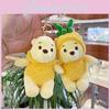 Cute Pineapple Puff Bear Plush Toy Keychain Soft Furry Companion For All Ages