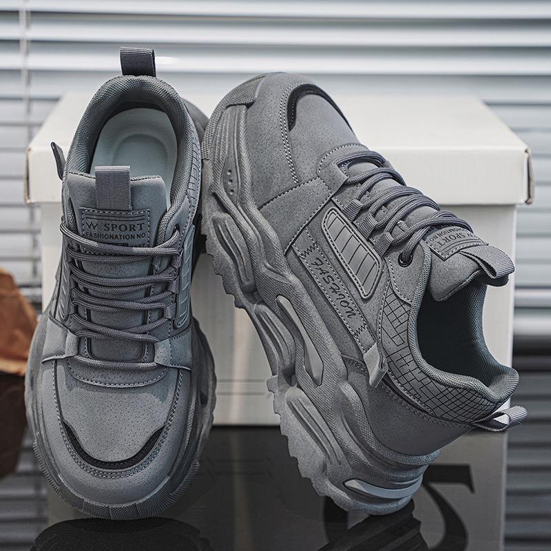 Thick Sole Outdoor Climbing Shoes Wear-resistant Labor Sports Workwear Tide Shoes Soft Sole Comfort Running Shoes Tenis Hombres