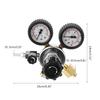 Regolatore CO2 Regolatore Fusto o Gas 0-3000PSI (Doppio Manometro) Riduttore di Anidride Carbonica