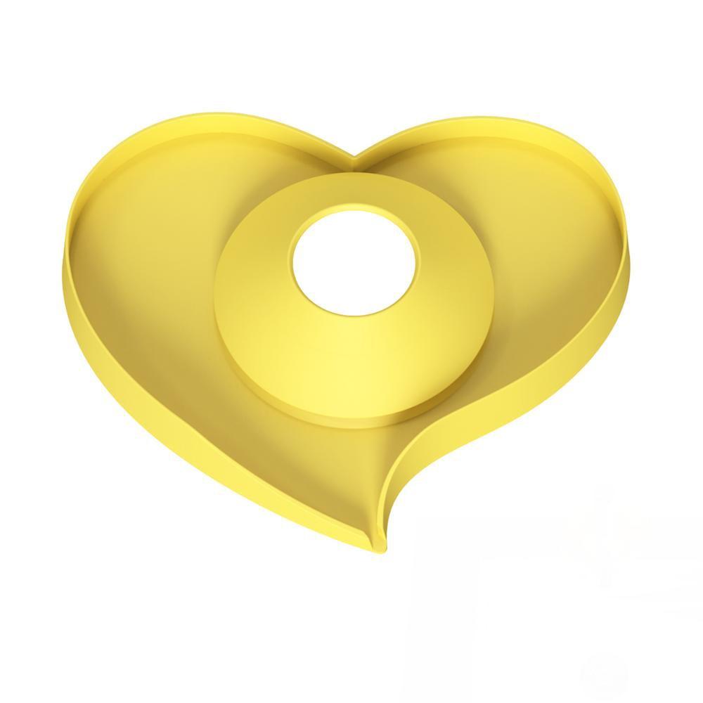 Silicone Diversion Drain Pad Heart Shape Drip Catcher Mat New Faucet Splash Plate  Bathroom