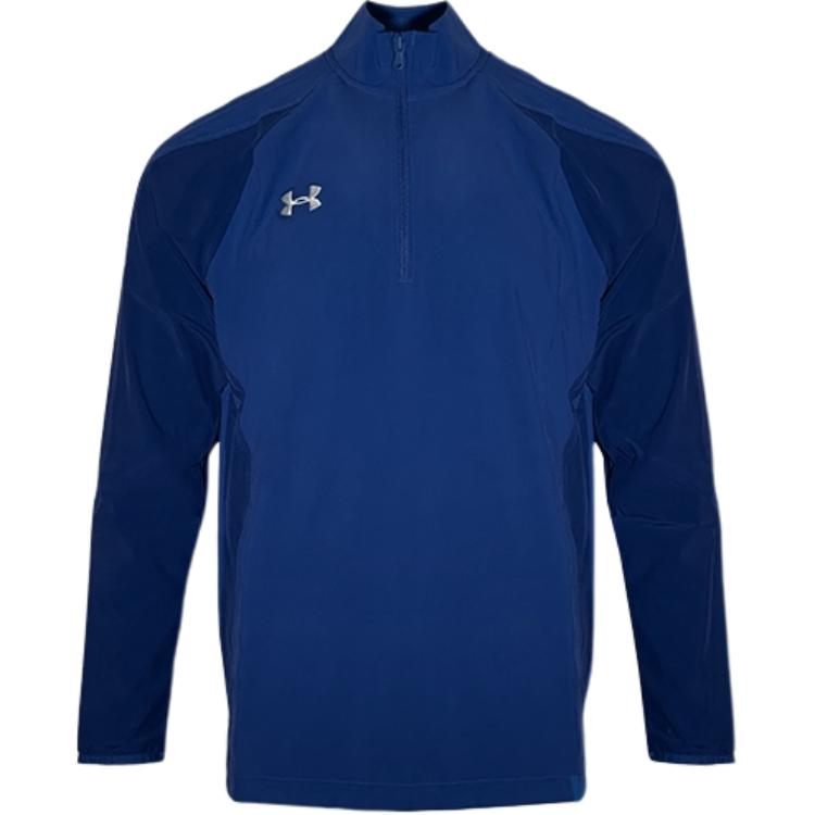 Under Armour Coach Logo Half Zip Long Sleeve Jacket Men jackets 1351319-400 M