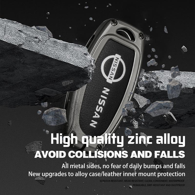 Zinc Alloy Folding Car Key Shell Case Fob Cover For NISSAN Maxima Altima Versa Sentra Sunny Sylphy Teana Qashqai X-Trail Juke