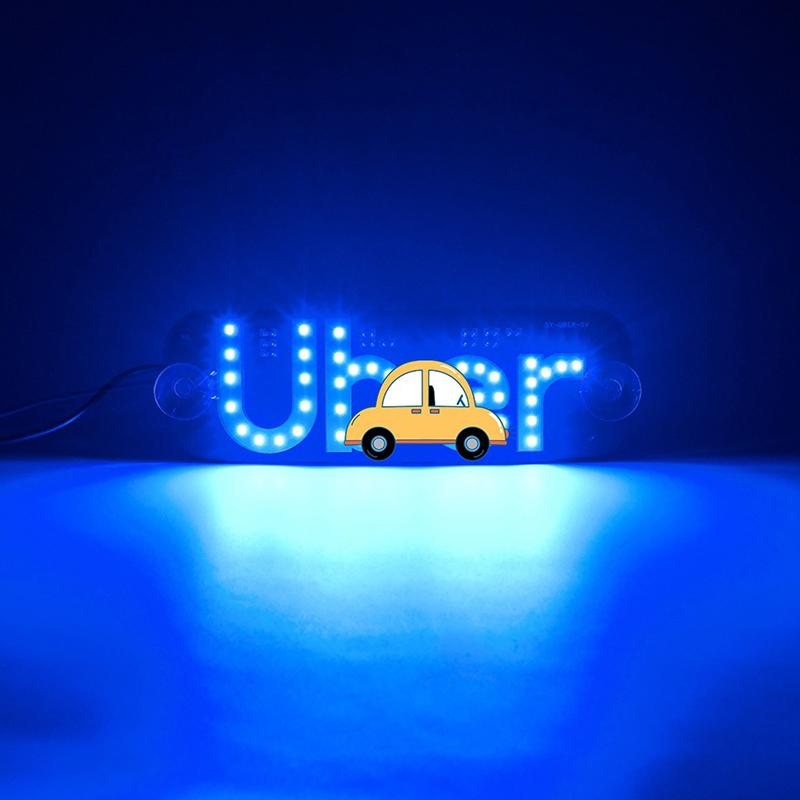 Led Signal Light Taxi Signal Lamp For Lyft Logo Light Usb Led Cab Panel Indicator Lights Signal Lamp Auto Decoration Lamp