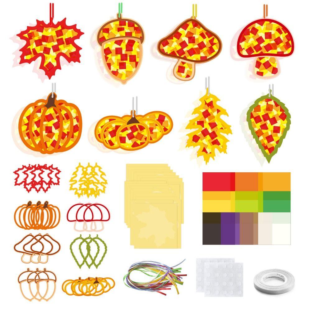 Cute Spooky Courtyard Halloween Decoration Paper Craft Handmade Paper-cutting Set Festival Decors