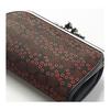 Inden-ya Genuine Leather Parent-Child Gamaguchi Coin Purse, Black x Red Lacquer, Small Cherry Blossom & Iris, Coin Case for Women, Leather Gift,