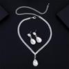 Strass-Tropfen-Set Brautbankett Quastenohrringe Halskette Vielseitige Diamant-Halskette Hochzeit Quasten-Element
