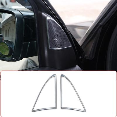 Pour Land rover Discovery 4 LR4 2009-2016 Style de Voiture ABS Chrome Cadre de Haut-parleur Audio Garniture Accessoires Auto 2pcs