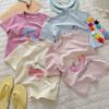 Girls Summer Cotton Short Sleeve T Shirt Cute Cartoon Print Pastel Sweet Top