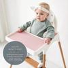 Folding Baby Highchair Cushion Solid Color Dining Chair Cushion Cover  Toddler