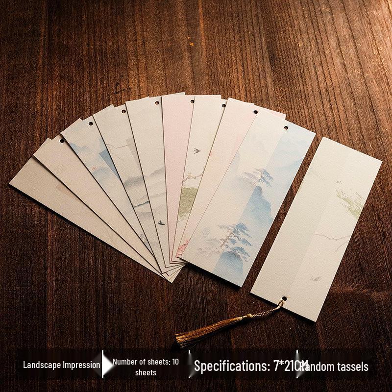 Handmade Chinese Xuan Paper Bookmarks for Painting and Calligraphy