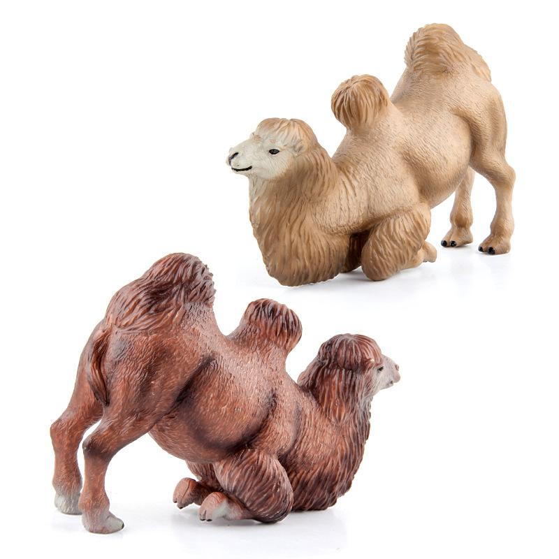 Export Simulation Forest Animal Model Solid Desert Mongolian Bimodal Camel Buffalo Sloth Model Ornament
