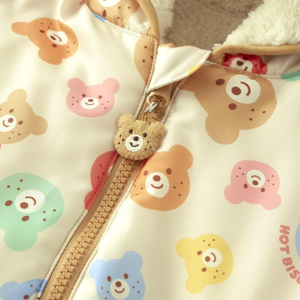 MIKIHOUSE HOT BISCUITS Boys and Baby Size M Jumpsuit, Girls, Clothes, Multicolor, (80-90cm), 73-1201-688