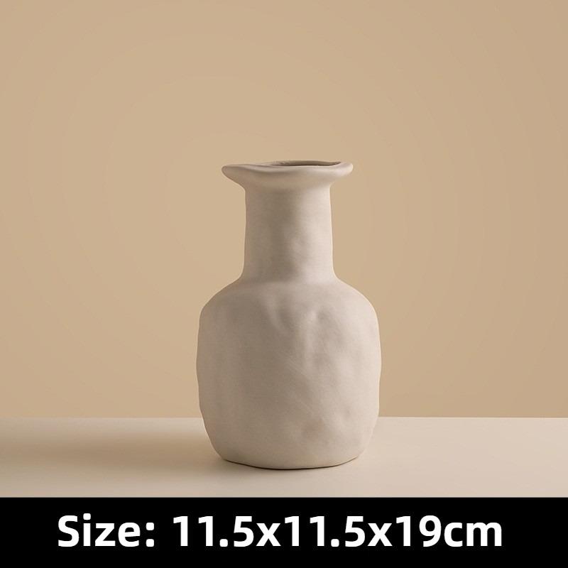 

Decorative Vase Ceramics Vases Modern Elegant Irregular Shape Flower Bottle Aesthetic Flower Bottles Table Decoration Ornaments
