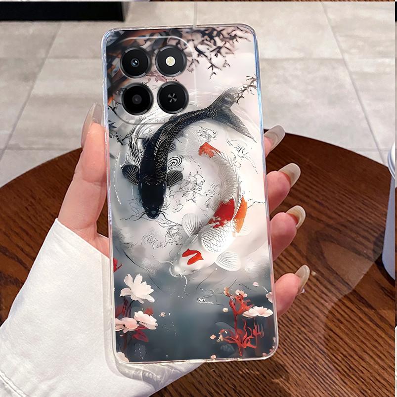 

For Honor X6c Case NIC-LX2 Clear Luxury Cute Love Rabbit Funny TPU Soft Silicone Phone Case Honor X6c Back Cover NIC-LX1 NIC-LX3 Honor X6c