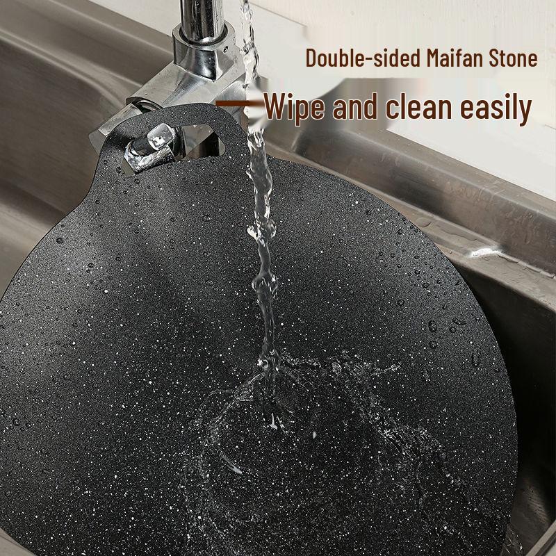 Non-stick Japanese Maifan Stone BBQ Pan for Induction & Outdoor Teppanyaki