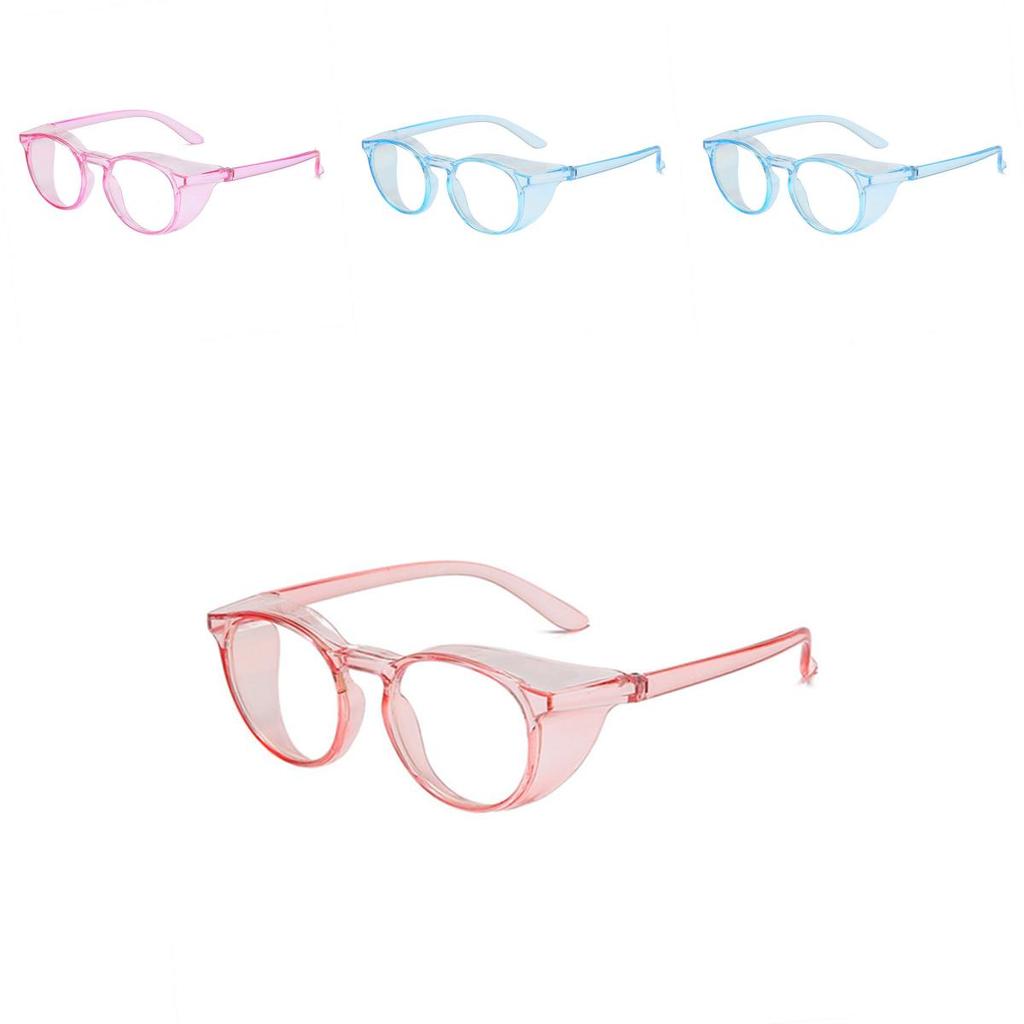 Retro Circular Anti-blue Light Eyeglasses Wind And Sandproof Pc Frame Clear Lenses Unisex Sunnies