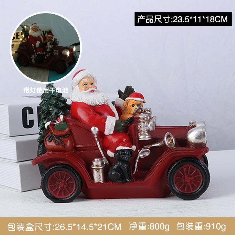  Decorațiune Creativă de Crăciun Decorațiune Luminoasă Moș Crăciun Artizanat din Rășină Păpușă Om de Zăpadă Petrecere de Sărbători Decorațiune pentru Casă