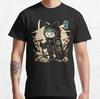 Japanese Samurai Cat Tattoo Kawaii Ninja Cat Kitty Cat Samurai Warrior Cat 100 Cotton Printed T Shirt Plus Size Clothing