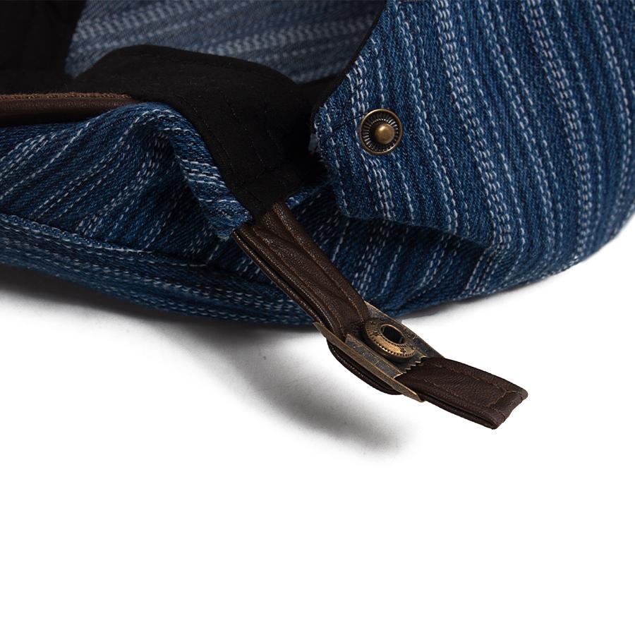 Denim Bavlněná Nit Výšivka Baret Vintage Móda Dámská Čepice Newsboy Ležérní Měkká Vrchní Část Pánská Plochá Stříška Kšiltovka Na Jaro Podzim