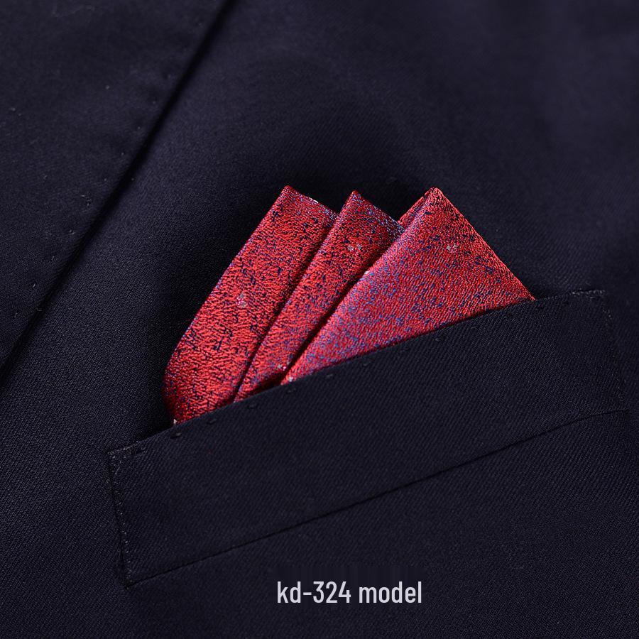 Men's British Red Pocket Square for Business or Wedding