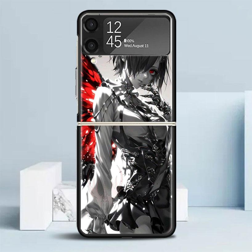 G-Ghoul Tokyo Touka Kirishima Phone Case For Samsung Galaxy Z Flip7 Flip6 5G Flip5 Flip4 Flip3 ZFlip 7 6 3 4 5 Shockproof Back C