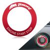 Suzuki Jimny JB64 JB74 Engine Start Button Aluminum Alloy Cover with Easy Interior Accessory Ring, Heat-Resistant Double-Sided Tape, Installation,