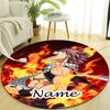 Personalized F-Fairy Tail Round Chair Office Rug - Perfect for Mat, Office Chair & More - Ideal Gift for Birthdays and Holidays