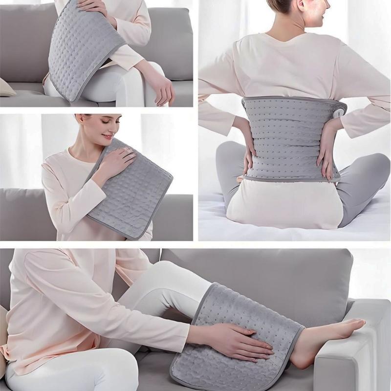 Heated Blanket 6 Adjustable Heat Levels 110V Auto Shut Off Timer Soft Fabric For Home Office Use