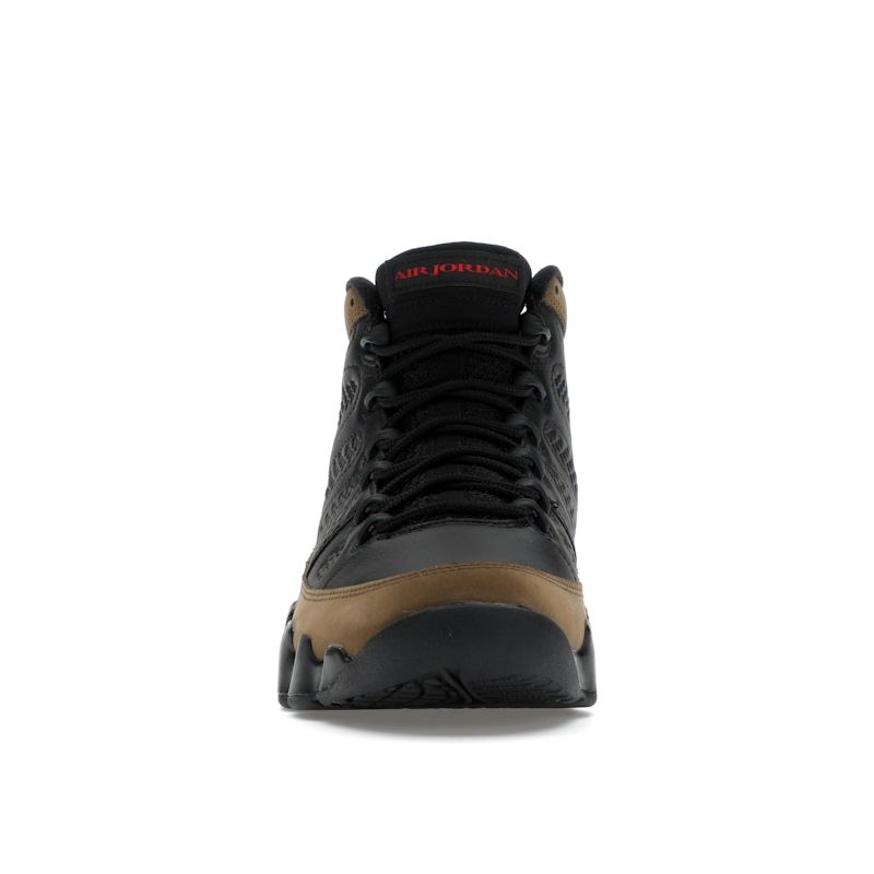Air Jordan 9 Retro Olive 2024 Men Sneakers Black True-Red Light-Olive HV4794-030