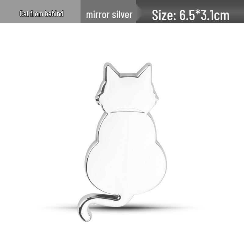 Custom 3D Metal Cat Car Emblem - Universal Waterproof Scratch Cover