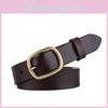 Womens Second Layer Leather Belt With Metal Buckle For Jeans And Skirts Spring Summer Accessory