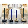 2Pcs Antique Iron Candle Holders with Handle For Fireplaces Decorations Wedding Parties Centerpieces Taper Candlestick