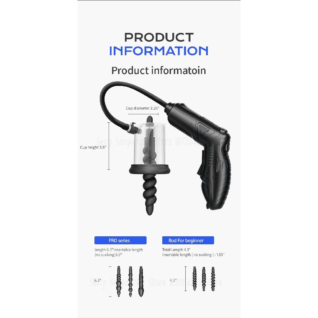 Male Electric Anal Prostate Massager Vacuum Vestibular Suction Stimulate Alternative Sex Toys Anal Toys Silicone Anal Plug