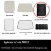 Sunshade Set for Tesla Model 3/Y: Heat-Insulating Sunroof Visor with UV Protection