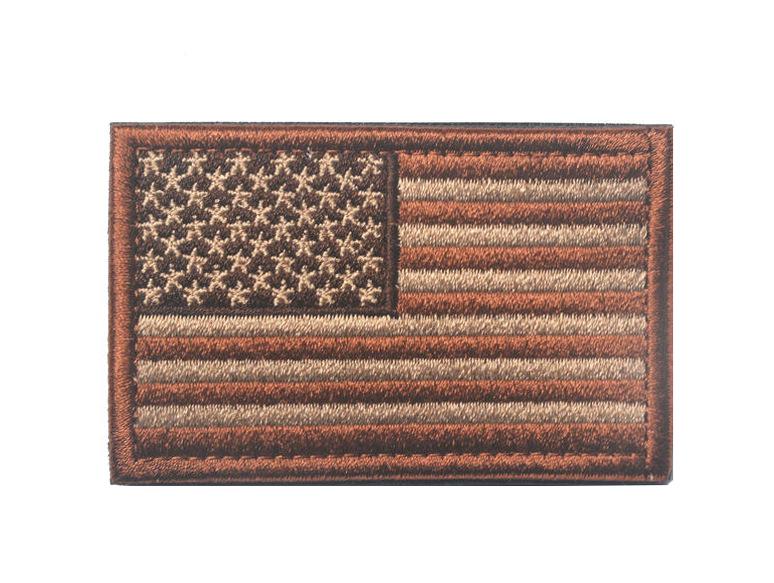 US Flag Embroidered Velcro Patch for Backpack or Shoulder