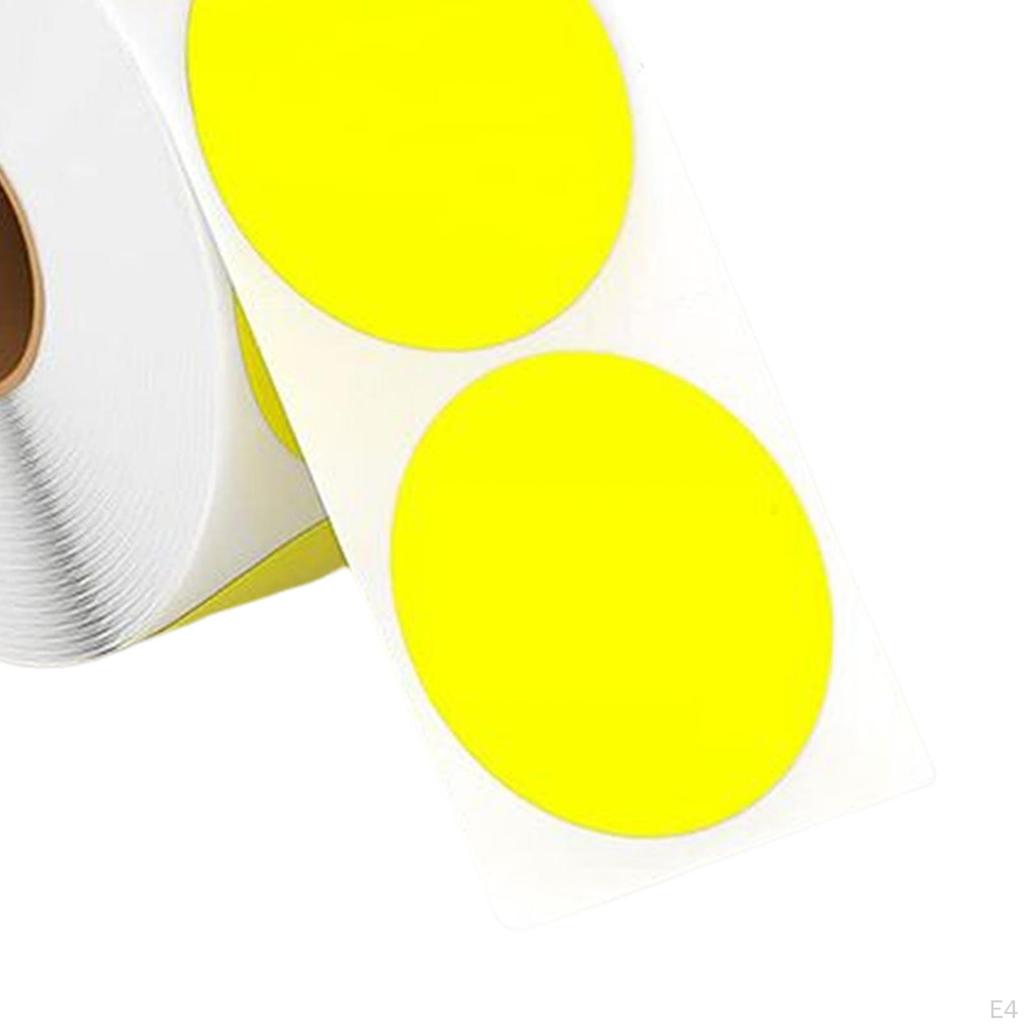 Colorful Round Sticker Labels for Office And Kitchen Organization