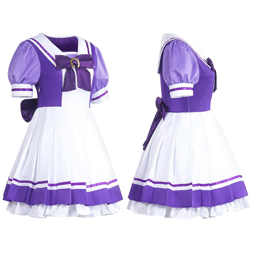 COSSA Uma Musume Cosplay Training School Short Pretty Derby Cosplay Costume, Uniform, Sleeve, Costume, Halloween, Christmas, (Size L)