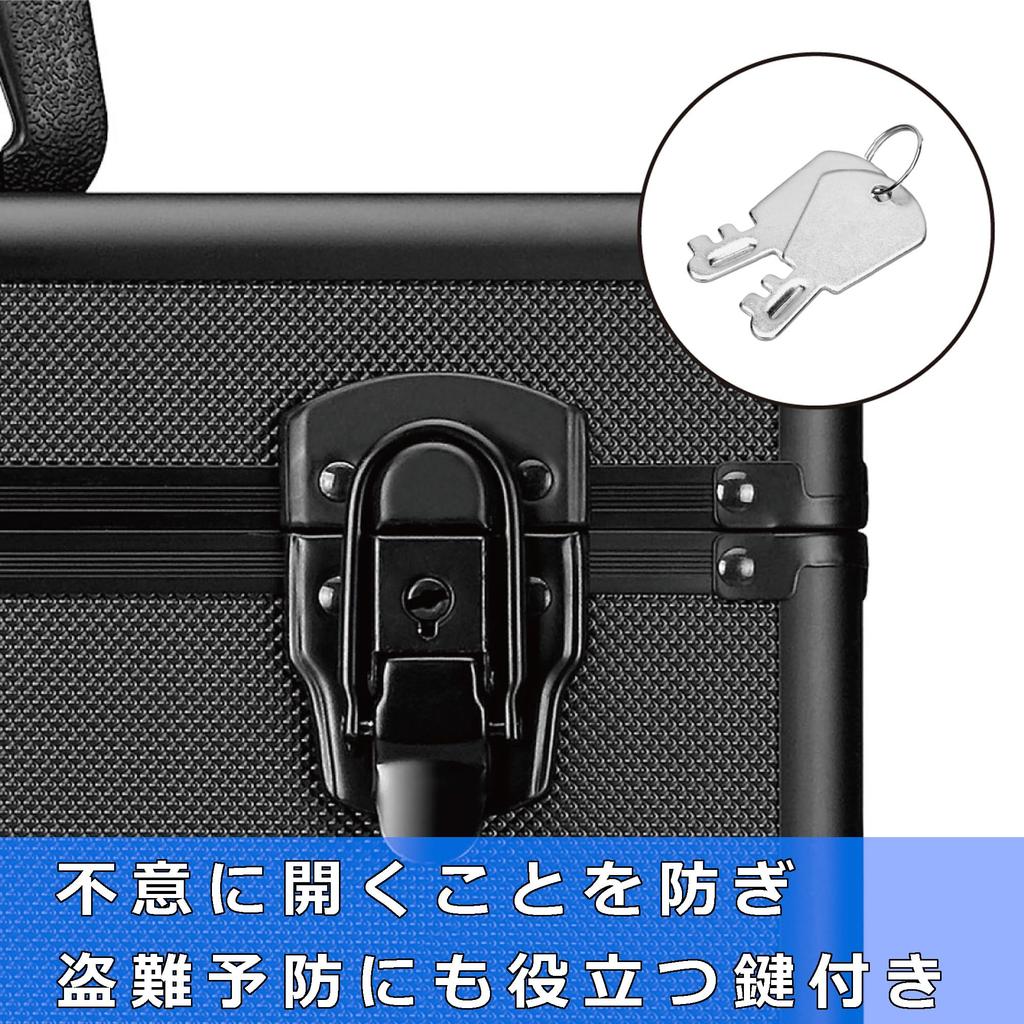 HAKUBA Camera Case Hard Case Aluminum Frame ABS Resin Panel All Black HC-01L 15.2L & AC-HC01-LBK