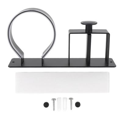 Hair Dryer Holder Aluminum Space Saving Stable Structure Blow Dryer Hair Straightener Holder Stand