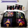 3pcs Duvet Cover Set (1*Duvet Cover + 2*Pillowcase, Without Core), KPop Demon Hunters Print Soft All‑Season Bedding Set, Home Bedroom Decor Gift
