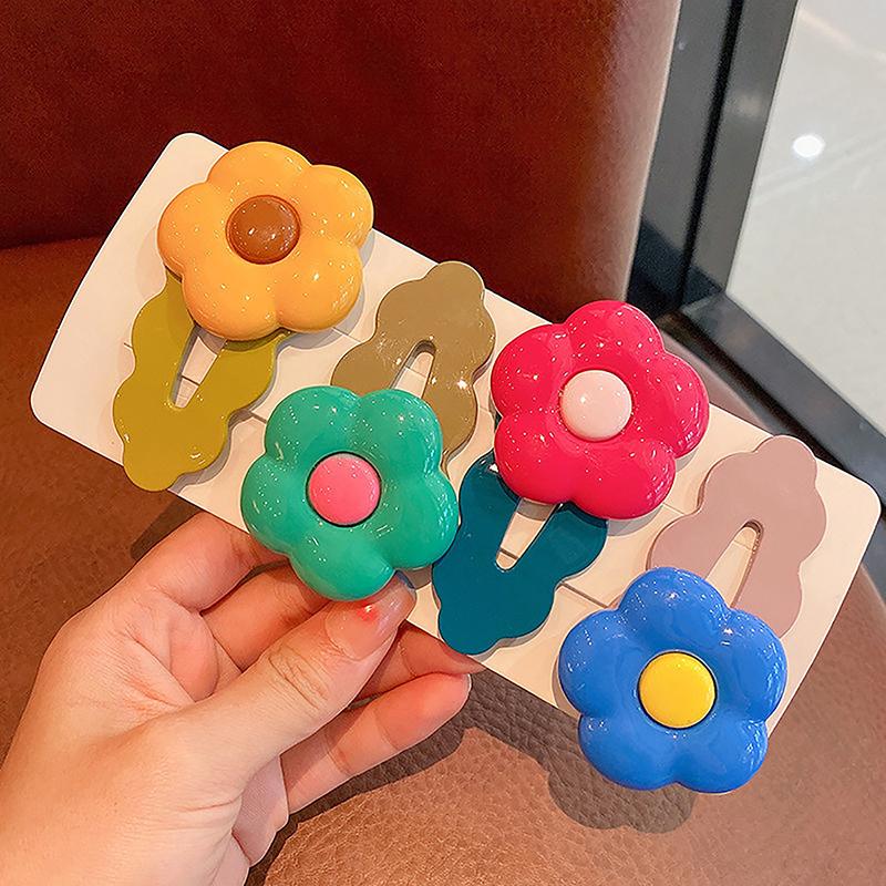 Girls Bangs Clip Korean Version Of The Baby Hair Accessories Flower Hair Clip